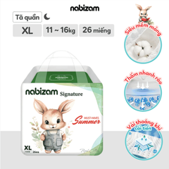 Tã bỉm quần đêm Nabizam Signature Summer M L XL 2XL
