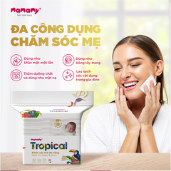 Khăn khô đa năng Mamamy Tropical túi 160 tờ