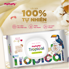 Khăn ướt không mùi Mamamy Tropical 90 tờ