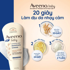 Kem dưỡng ẩm cho bé Aveeno Baby Soothing Relief Moisture Cream 227g