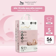 [ Miếng lẻ ]Tã / bỉm dán, quần Applecrumby Overnight ban đêm / ban ngày cho bé