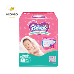 Tã / bỉm quần Mở Một Bên Bobby thiết kế dễ mặc cho bé sơ sinh NB S