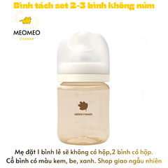 [TÁCH LẺ SET] Bình sữa PPSU Greenfinger Bebegrow Green Finger 160ml / 280ml