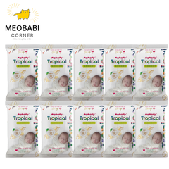 Khăn ướt mini Mamamy Tropical 10 tờ không mùi