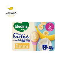 Sữa chua nguội Bledina cho bé 6m+ lốc 6 hộp X 55g