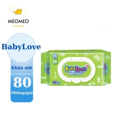 Khăn Giấy Ướt Baby Joy/Baby Love 80 Miếng cho bé