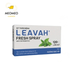 Xịt thơm miệng LEAVAH FRESH SPRAY giảm mùi hôi lọ 10ml