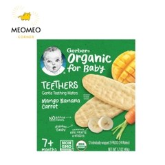 [Date xa] Bánh ăn dặm Gerber Teethers Mỹ cho bé 7m+ Teether