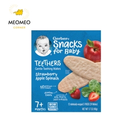 [Date xa] Bánh ăn dặm Gerber Teethers Mỹ cho bé 7m+ Teether