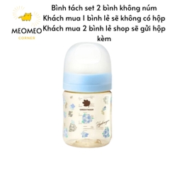 [FULLBOX] Bình sữa Green Finger Bebegrow PPSU Hàn Quốc size 160ml / 280ml