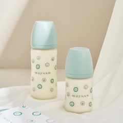 Bình sữa Moyuum Thuỷ Tinh tráng Silicon 150ml 240ml Hàn Quốc