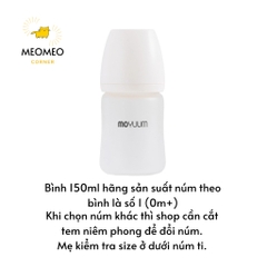 Bình sữa Moyuum Thuỷ Tinh tráng Silicon 150ml 240ml Hàn Quốc