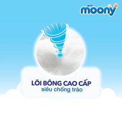 Tã / bỉm Moony Blue khô thoáng cho bé  NB / S / M / L / XL / XXL