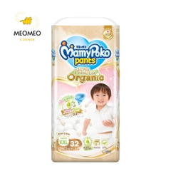 Tã Bỉm Quần MamyPoko Super Premium Organic M62 L48 XL38 XXL32