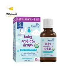 Men vi sinh nhỏ giọt lovebug / Love bug Probiotics Drops 10ml