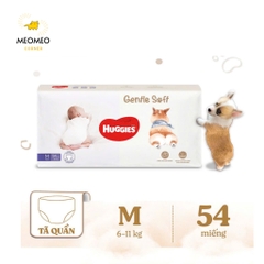 Tã / bỉm quần Huggies Gentle Soft - Corgi M54 / L40 / XL34 / XXL22 miếng mềm mại