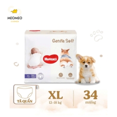 Tã / bỉm quần Huggies Gentle Soft - Corgi M54 / L40 / XL34 / XXL22 miếng mềm mại