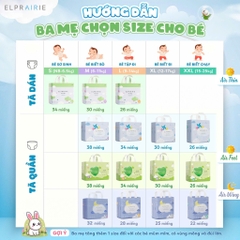 Tã/bỉm ELPRAIRE Hàn Quốc dán/quần đủ size