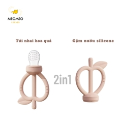 Túi Nhai Ăn Dặm TGM Hàn Quốc Gặm Nướu Silicone Chống Hóc Cho Bé