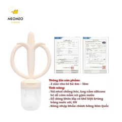 Túi Nhai Ăn Dặm TGM Hàn Quốc Gặm Nướu Silicone Chống Hóc Cho Bé