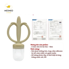 Túi Nhai Ăn Dặm TGM Hàn Quốc Gặm Nướu Silicone Chống Hóc Cho Bé