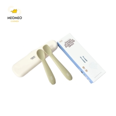 Bộ Thìa 2 Chiếc Ngắn Và Dài TGM Silicone Có Hộp Đựng Cho Bé Tập Ăn Dặm