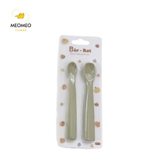 Thìa ăn dặm Set 2 thìa Silicone chính hãng Bar-rot