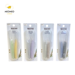 Thìa Ăn Dặm Bộ 2 Chiếc Silicone TGM Hàn Quốc Tặng Kèm Hộp Đựng 6m+