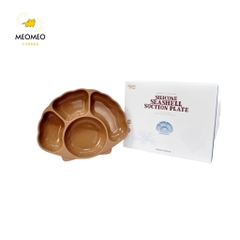 Khay Ăn Dặm Cho Bé Hình Sò TGM Silicone Seashell Suction Plate Chống Lật Chia Nhiều Ngăn