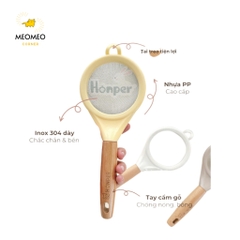 Rây Lọc Honper inox 304 Lọc Cháo Và Đồ Ăn Dặm Siêu Mịn Cho Bé