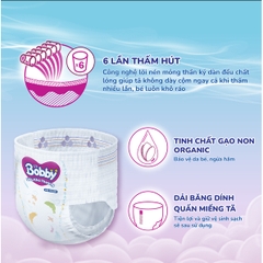 [Miếng lẻ] Tã / bỉm quần Ultra+ Bobby Gạo Non M, L, XL, XXL
