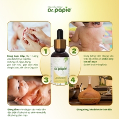 Tinh Dầu Tràm Gió Dr.Papie Phòng Cảm Cúm Cho Bé Từ Sơ Sinh 30ml
