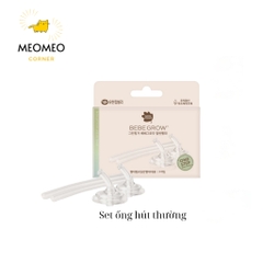 Ống Hút Thường/ Quả tạ silicon Greenfinger Bebegrow Cho Bình Sữa, Bình Tập Uống Cổ Rộng Green finger