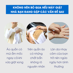 Bột Tẩy Rửa Lồng Máy Giặt An Toàn Oxygen Atono2 Cho Mọi Loại Máy Giặt (150g*4 gói)