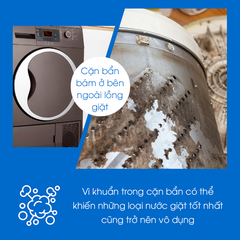 Bột Tẩy Rửa Lồng Máy Giặt An Toàn Oxygen Atono2 Cho Mọi Loại Máy Giặt (150g*4 gói)