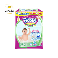 Tã / bỉm quần Mở Một Bên Bobby thiết kế dễ mặc cho bé sơ sinh NB-S / Bỉm quần siêu khô thoáng Bobby Ultra+ Gạo Non M L XL XXL