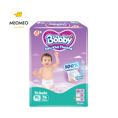Tã / Bỉm quần siêu khô thoáng Bobby Ultra+ Gạo Non M / L / XL / XXL