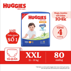 [Miếng lẻ] Tã/ Bỉm quần Huggies Skincare Tràm Trà