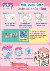 Tã / bỉm quần Mở Một Bên Bobby thiết kế dễ mặc cho bé sơ sinh NB S