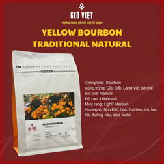 Cà phê Gió Việt Arabica Yellow Bourbon Natural Cầu Đất - Gói 250gr