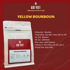 Cà phê Gió Việt Arabica Yellow Bourbon Washed Cầu Đất - Gói 250g