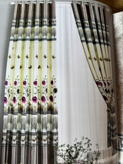 Rèm Vải Gấm Hoa Văn