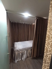 Rèm Vải Màu Nâu Cho SPA