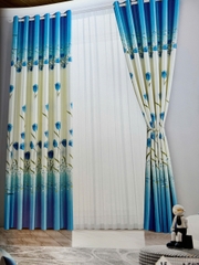 Rèm Vải Gấm Hoa Văn