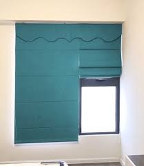 Rèm Roman Màu Xanh Coban