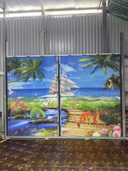 Rèm Tổ Ong In Tranh