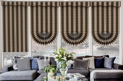 Rèm Roman Quạt Sọc