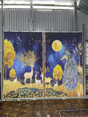 Rèm Tổ Ong In Tranh