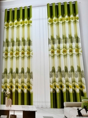 Rèm Vải Gấm Hoa Văn
