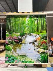 Rèm Cuốn In Tranh + In Logo